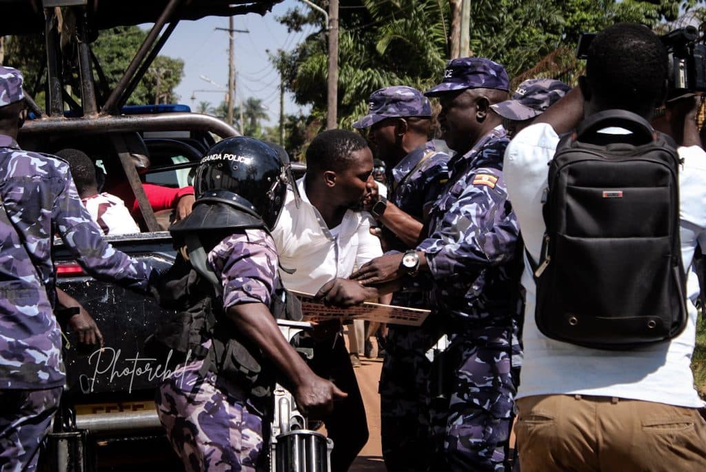 Arrests during public protest